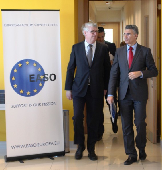 Minister Abela visiting EASO