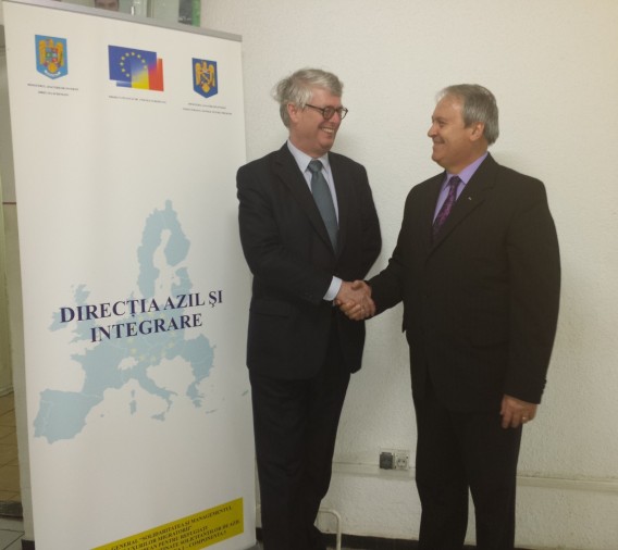 Dr Visser and Mr Nelu Pop, DG Immigration